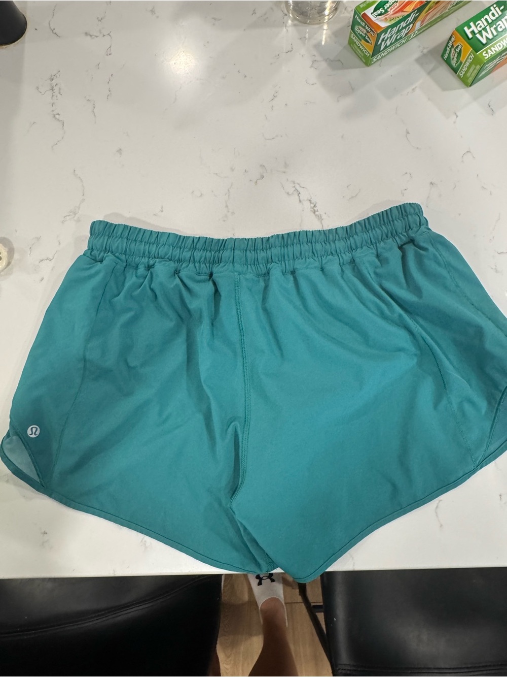 lululemon athletica Teal Green Athletic Shorts